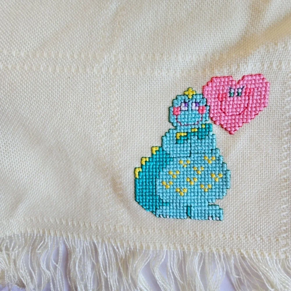 Vintage Baby Afghan 23x40